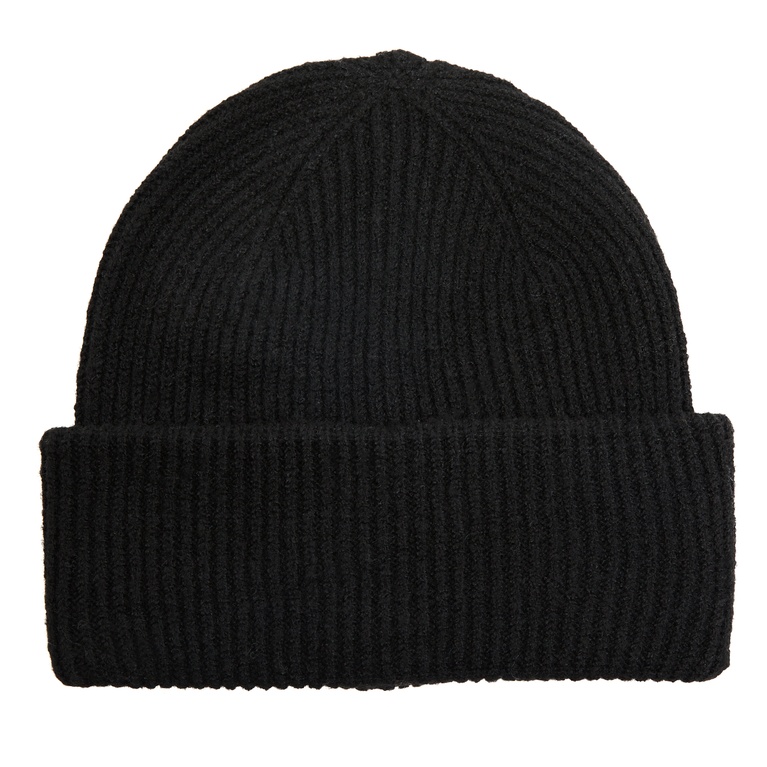 Rib-knit beanie "Bim" Black
